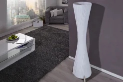 große Stehleuchte 160cm Retro extravagant weiß