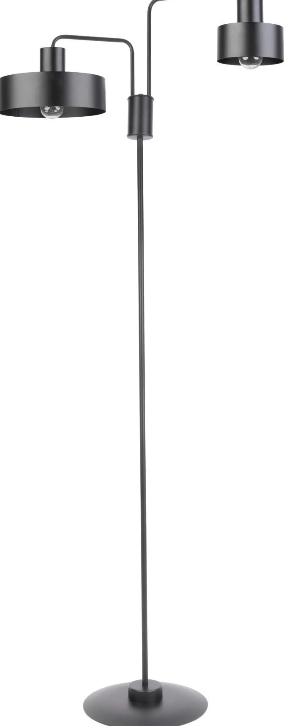 Große Stehleuchte Schwarz Metall Ambiente Lesen 169 cm