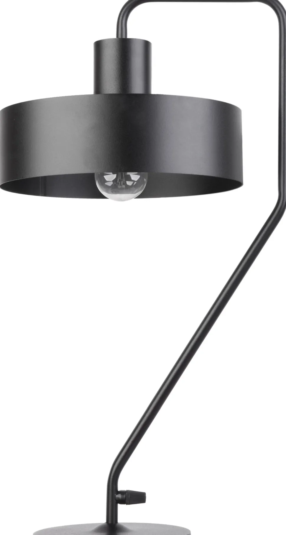 Große Tischlampe Schwarz H:55 cm Metall Lesen Arbeiten