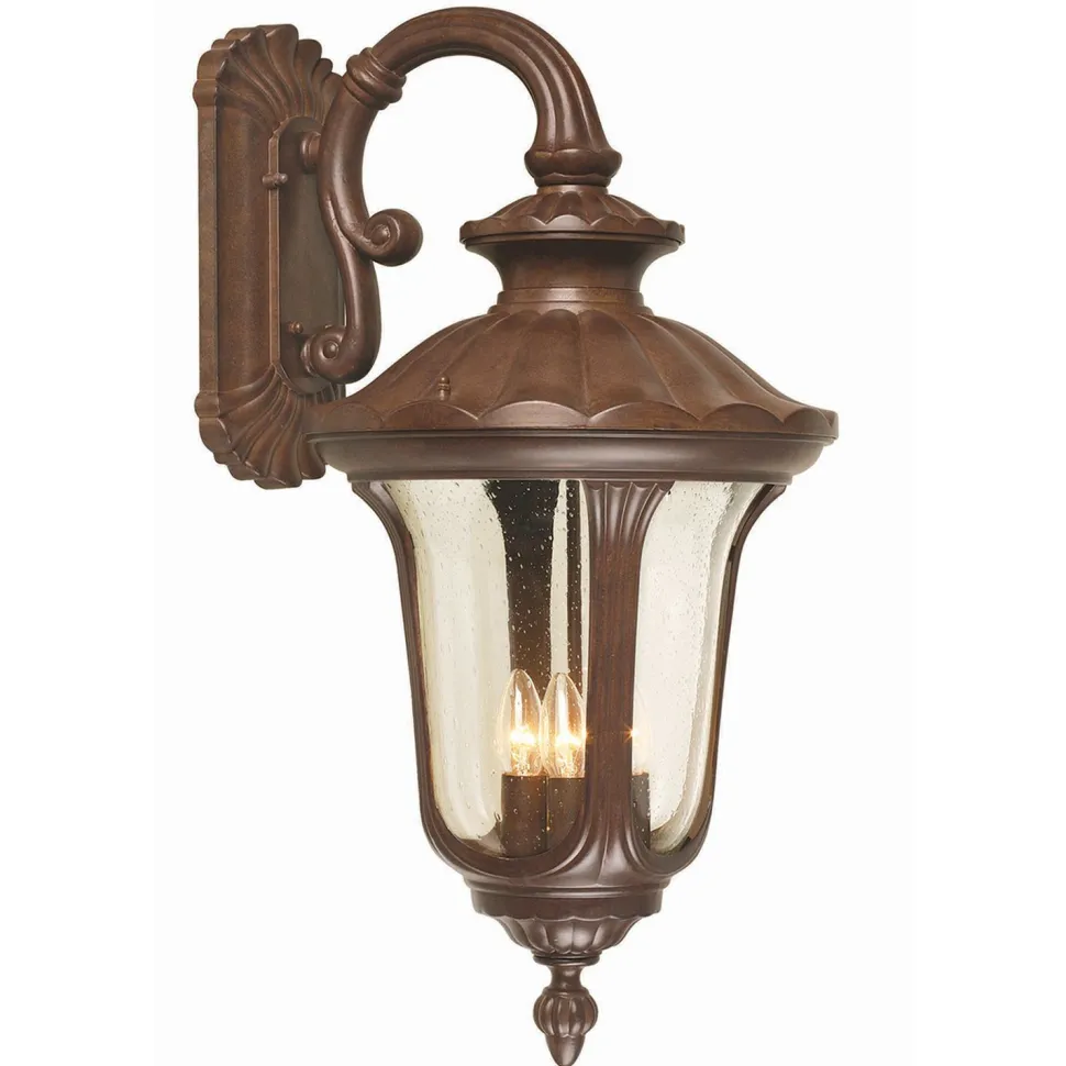 Große Wandlampe Außen H:70cm in Bronze Rustikal
