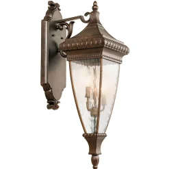 Große Wandlampe außen H:79cm Vintage in Bronze