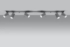 Großer Deckenstrahler ETNA 120 cm lang Metall 6x