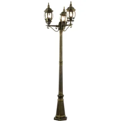 Großer Kandelaber BREST Gold Antik 3xE27 2,1m hoch