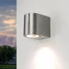 Halbrunde Außenwandlampe Silber Aluminium AALBORG