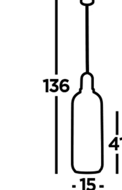 Hängelampe Ø 15 cm E27 in Messing Rauchgrau rund