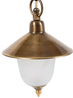 Hängelampe ANDROS Messing Glas Rustikal wetterfest