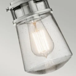 Hängelampe außen Glas Aluminium Maritim Vintage E27 IP44