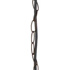 Hängelampe außen IP44 E27 D: 21,5 cm in Rostbraun JOHN