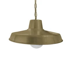 Hängelampe außen Messing Glas D: 46 cm rund IP23 E27