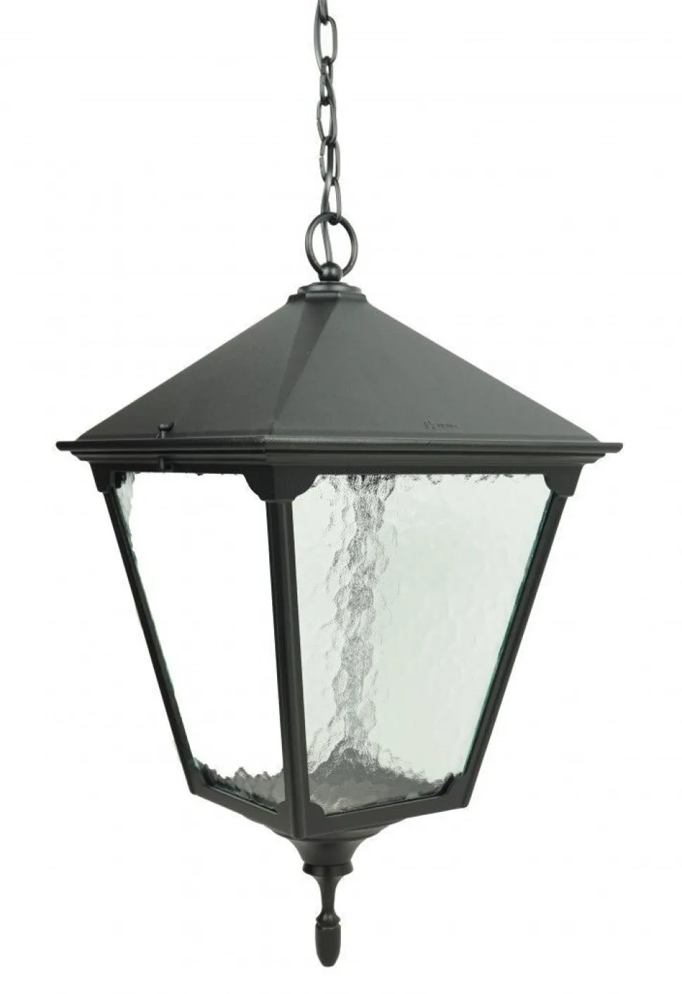 Hängelampe außen Schwarz Aluminium Glas IP43 E27