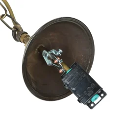 Hängelampe Außenbereich Messing IP54 Maritim