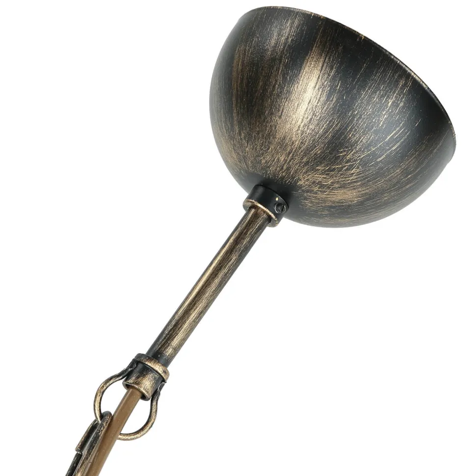 Hängelampe Braun antik Jugendstil Esstisch 5xE27