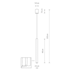 Hängelampe CULT Weiß Wohnzimmer Esstisch Lampe