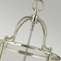 Hängelampe E14 Glas Metall Ø30cm Jugendstil AVELINE