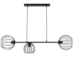 Hängelampe E27 Schwarz Metall Retro Design Esstisch