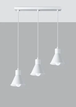 Hängelampe 3-flammig 45 cm lang Retro E27 Metall