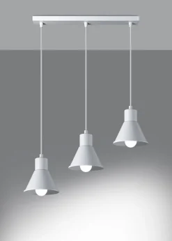 Hängelampe 3-flammig 45 cm lang Retro E27 Metall