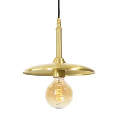 Hängelampe 3-flammig in Bronze hell E27 Messing massiv