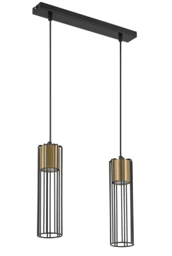 Hängelampe 2-flammig Metall Gitter GU10 dekorativ