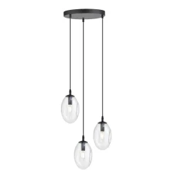 Hängelampe 3-flammig verstellbar Glas E14 Esstisch