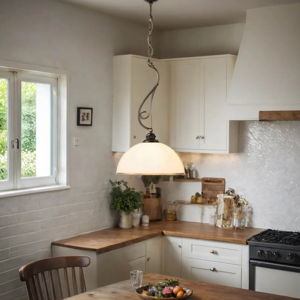 Hängelampe Glas Ø30cm Pendelleuchte Esstisch 1xE27