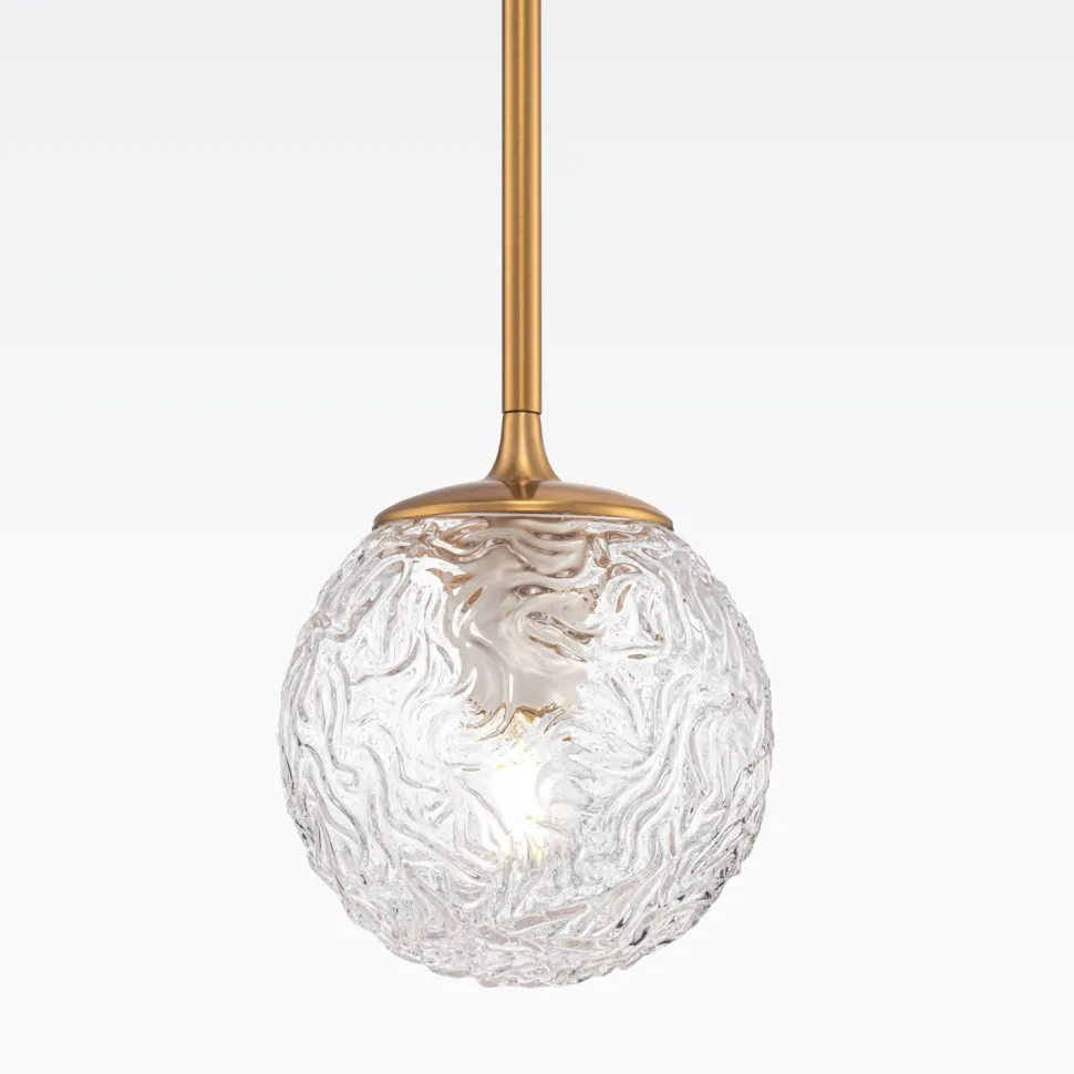 Hängelampe Glas Metall E27 Ø 15 cm rund H: max. 150 cm