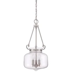 Hängelampe Glas Metall Jugendstil LISIDIA