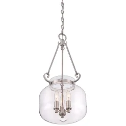 Hängelampe Glas Metall Jugendstil LISIDIA