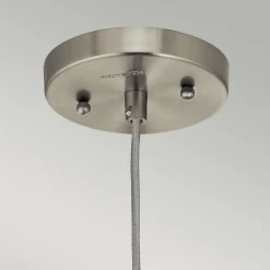 Hängelampe Glas Metall Vintage Design Ø15cm E27