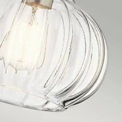 Hängelampe Glas Schirm Ø22cm Vintage Stil E27