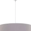 Hängelampe Grau Stoff rund Ø45cm Modern Design