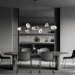 Hängelampe groß 140 cm lang höhenverstellbar E14