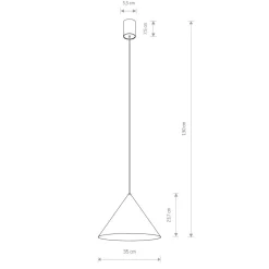 Hängelampe GU10 Ø 35 cm Grün Metall Retro ZAGON