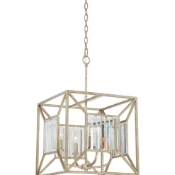 Hängelampe in Gold antik Metall Klassisch OLAVA