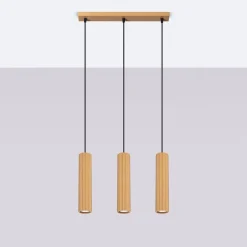 Hängelampe in Gold B: 45 cm H: max. 98 cm 3-flammig GU10