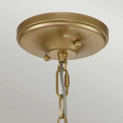 Hängelampe in Messing 20,3 cm breit H: max. 226,1 cm 2x E14