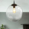 Hängelampe in Schwarz Kugel Esszimmer Leuchte E27