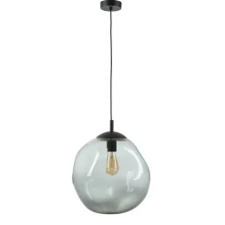 Hängelampe in Schwarz Kugel Esszimmer Leuchte E27