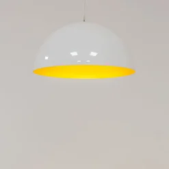 Hängelampe in Weiß Gold matt Ø 50 cm für 4x GX53