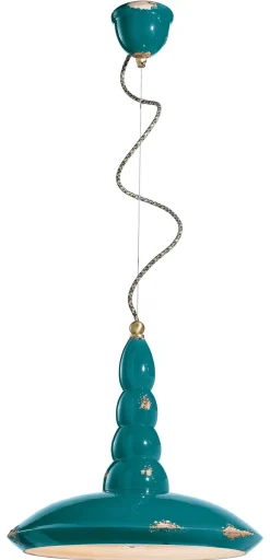 Hängelampe Keramik E27 D: 40 cm H: max. 137 cm rund