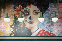 Hängelampe Keramik Glas Ø 24 cm rund H: max. 159 cm E27