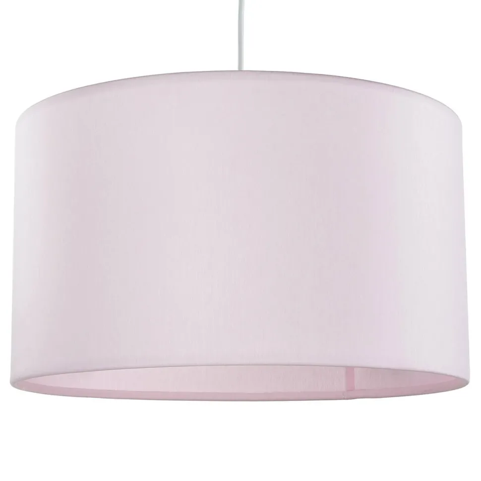 Hängelampe Kinder Baby Rosa Ø 40 cm rund Stoffschirm