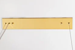 Hängelampe Klassisch Metall in Gold E14 120 cm lang