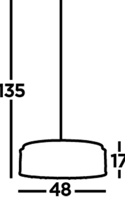 Hängelampe Kristall Ø 48 cm H: max. 135 cm verstellbar 7x G9