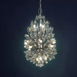 Hängelampe Kristall Ø 37 cm H: max. 2 m verstellbar