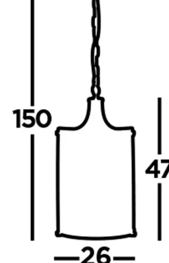 Hängelampe Kristall Ø 26 cm 2x E14 Glas Metall Jugendstil