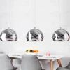 Hängelampe Kugel Chrom Esszimmer Lampe 3-flammig