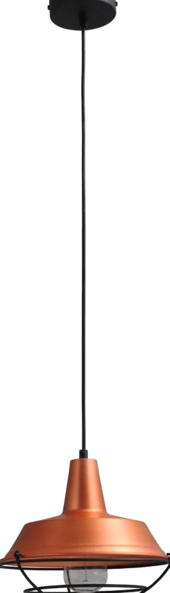 Hängelampe Kupfer Ø25cm E27 Ziergitter Handarbeit