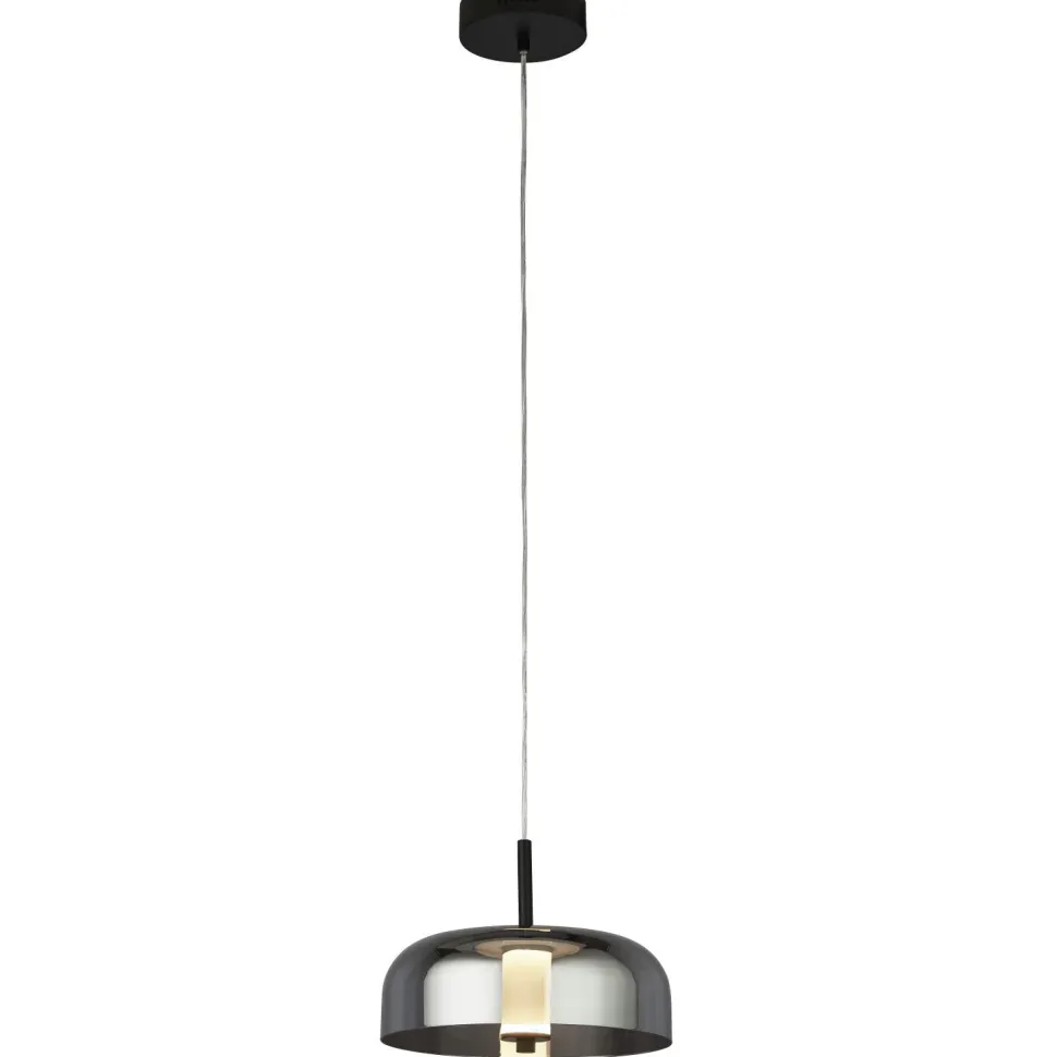 Hängelampe LED Rauchglas Ø 30 cm rund 3000 K 388 lm