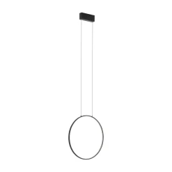 Hängelampe LED Schwarz 3000 K 560 lm Ring Ø 45 cm